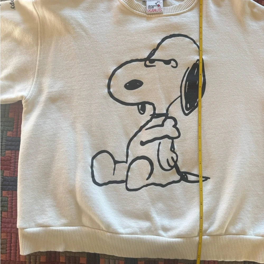 Zara Cream Snoopy Peanuts Sweatshirt - Picture 6 of 6